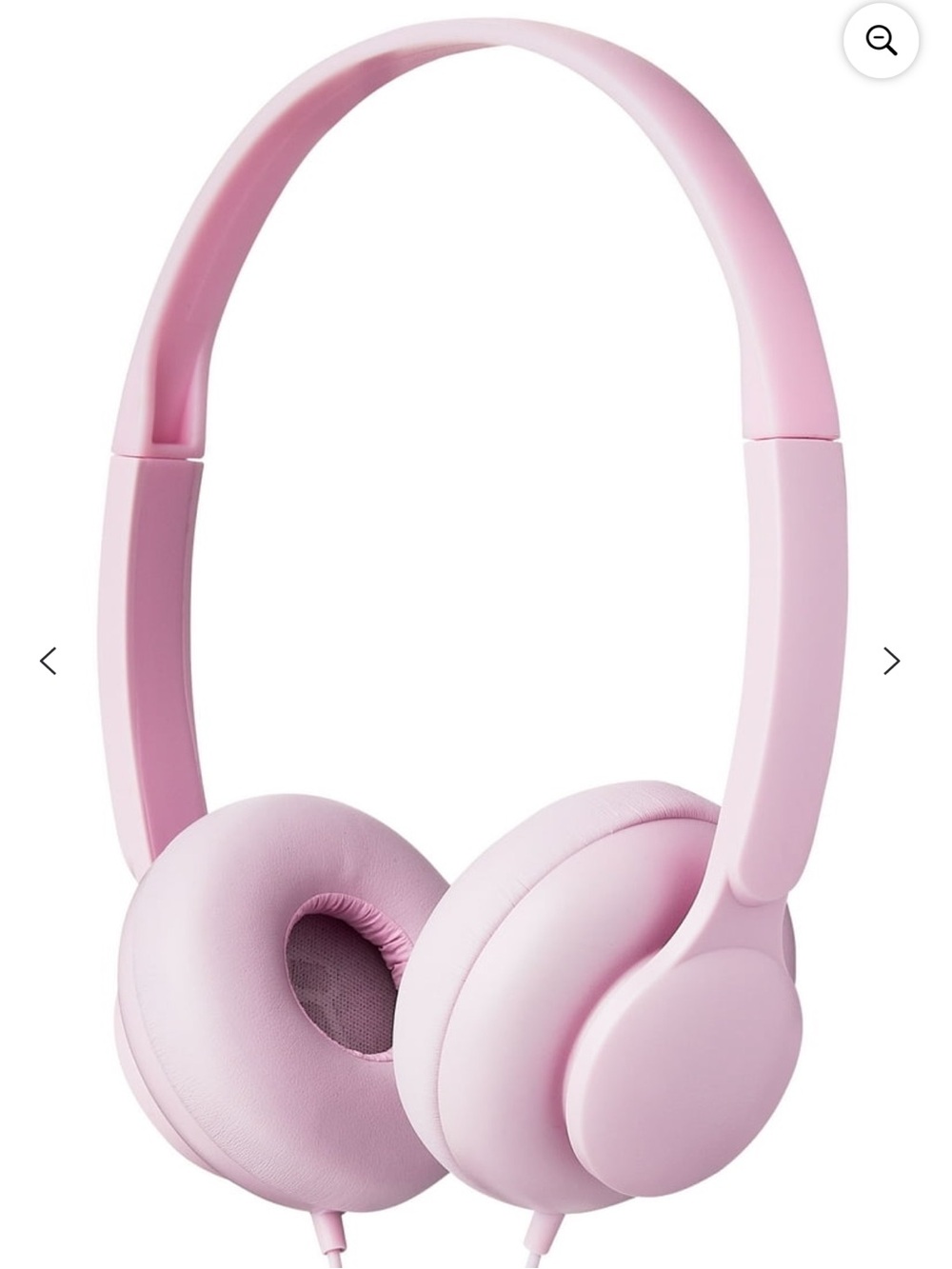 Pink Wired On-Ear Headphones